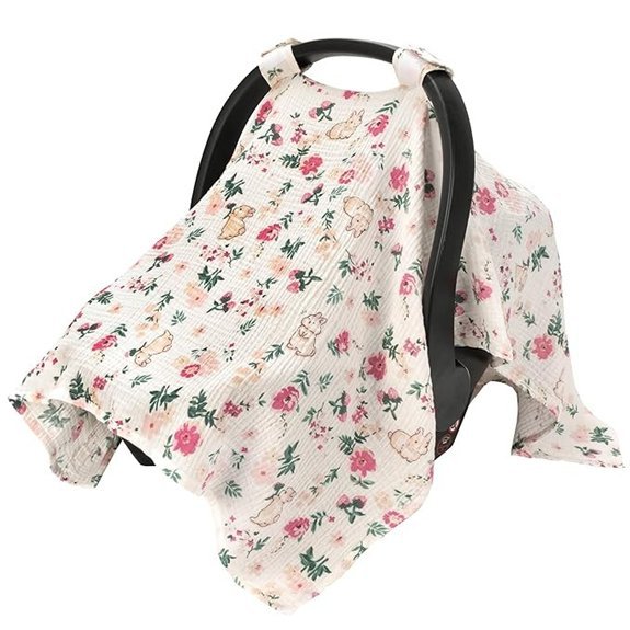 SERAPHY Muslin Cotton Baby Car Seat Cover