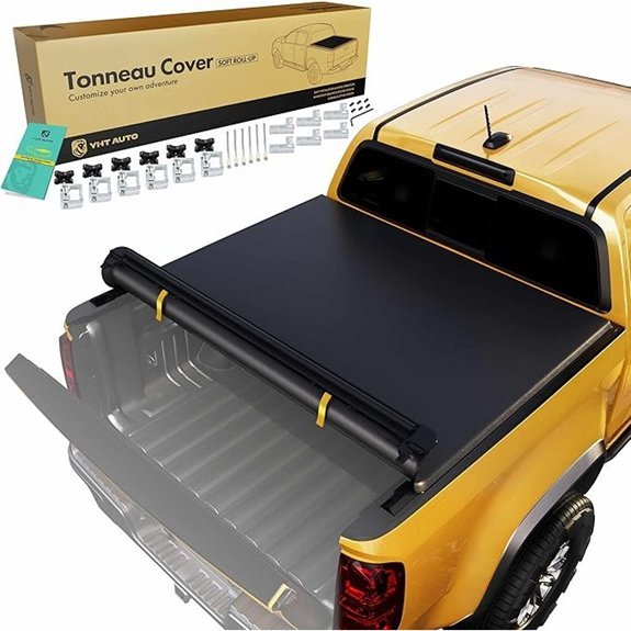 YHTAUTO Soft Roll-up Truck Bed Tonneau Cover