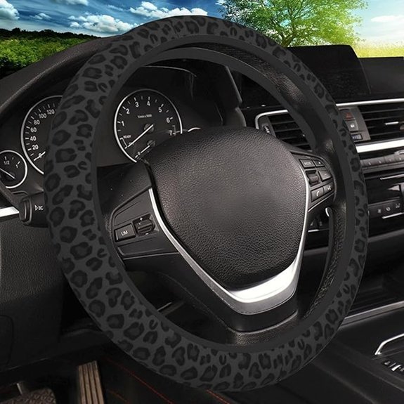 KARREAL Leopard Print Steering Wheel Cover