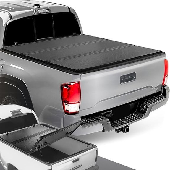 DNA MOTORING Tri-Fold Tonneau Cover for Tacoma 6Ft Bed