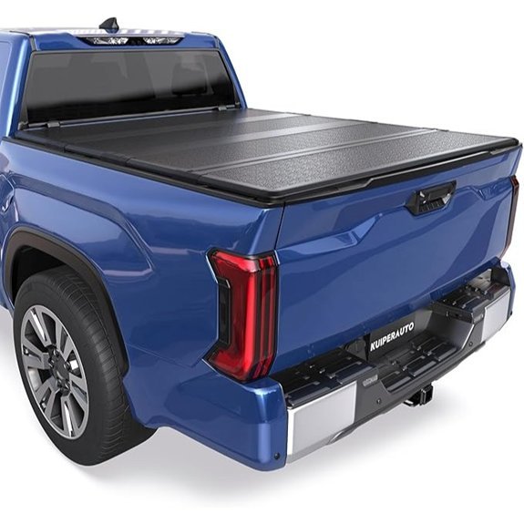 KUIPERAUTO Fiberglass Quad Hard Tonneau Cover for Tacoma
