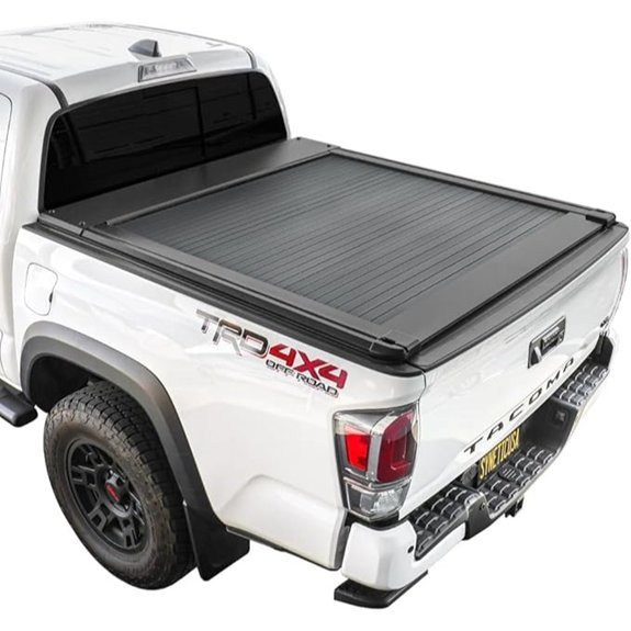 Syneticusa Retractable Truck Bed Cover for Tacoma Short Bed