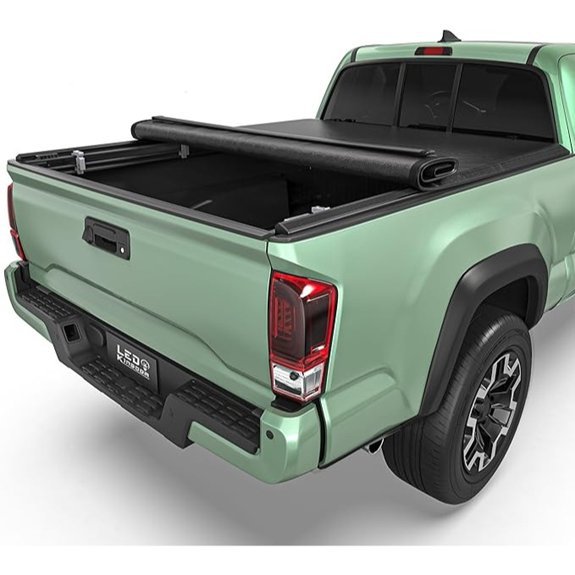 LEDKINGDOMUS Soft Roll-Up Truck Bed Cover for Tacoma