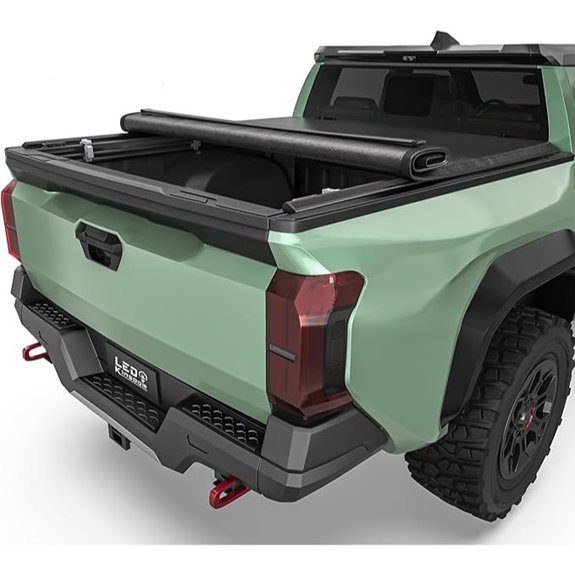 LEDKINGDOMUS Soft Roll-Up Truck Tonneau Cover for Tacoma