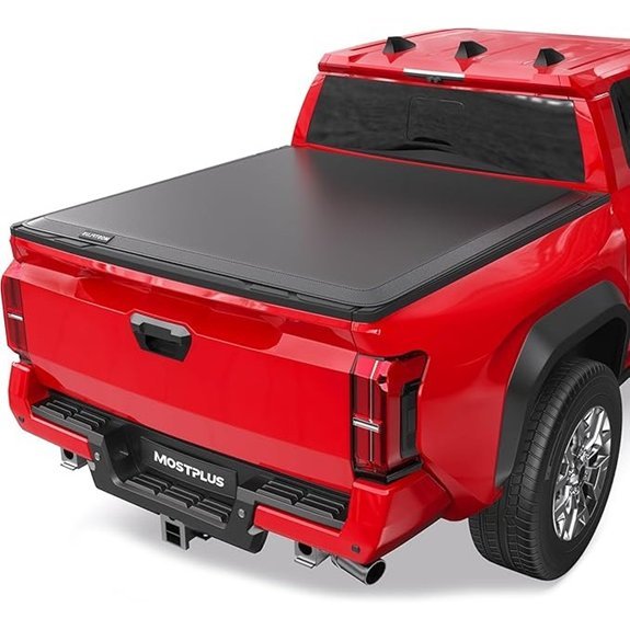 MOSTPLUS Soft Vinyl Truck Bed Tonneau Cover for Tacoma