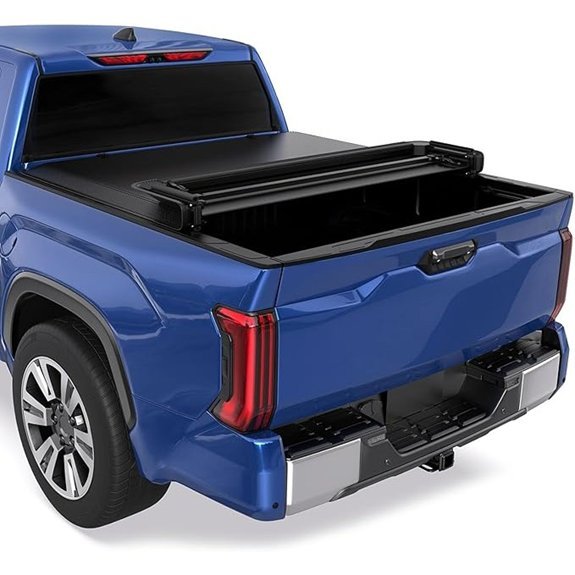 KUIPERAUTO Soft Tri Truck Bed Tonneau Cover for Tacoma