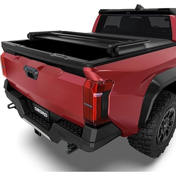 OEDRO Soft Tri-fold Truck Bed Tonneau Cover for Tacoma