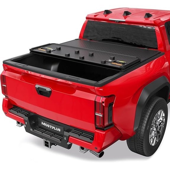 MOSTPLUS 3-Fold Hard Truck Bed Tonneau Cover for Tacoma