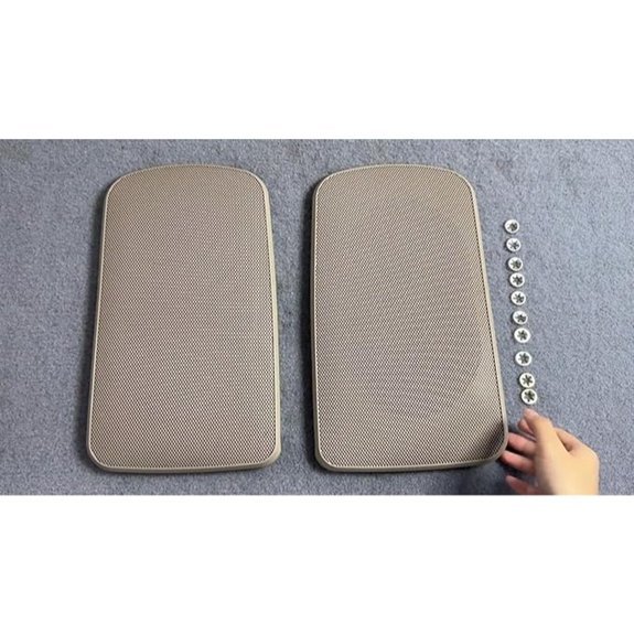 2PCS Tan Rear Speaker Grille Covers for Toyota Camry