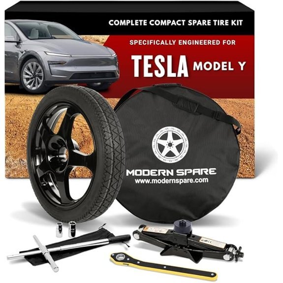 Modern Spare Tesla Model Y Compact Spare Tire Kit