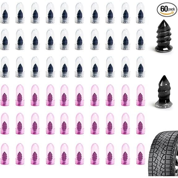 60 PCS Tire Repair Rubber Nail Kit