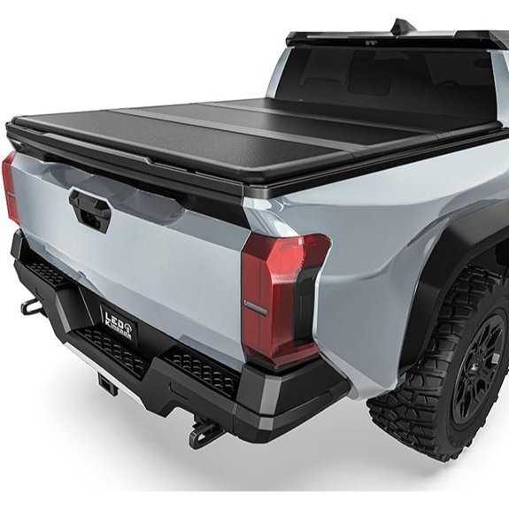 LEDKINGDOMUS Hard Tri-fold Tonneau Cover for Toyota Tacoma