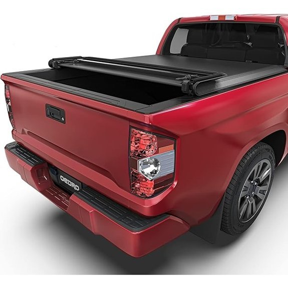 OEDRO Soft Quad Fold Tonneau Cover for Toyota Tundra
