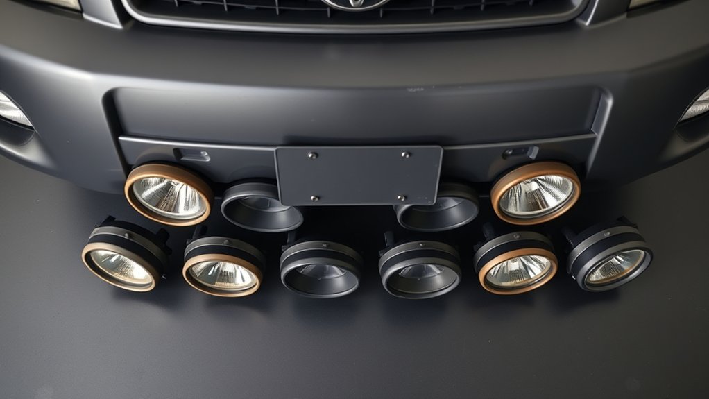 top fog light covers