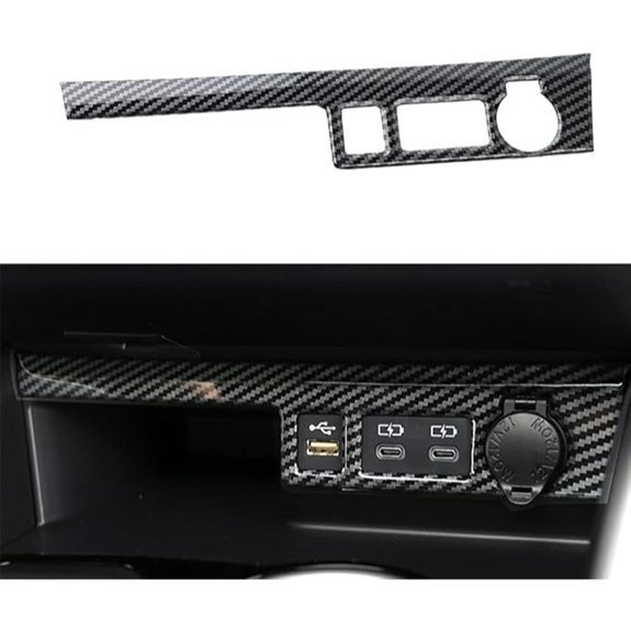 LEXLEY Carbon Fiber Center Control Trim for Toyota Highlander