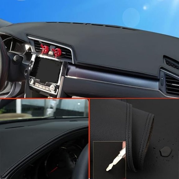 Non-Slip Leather Dashboard Cover for Toyota Highlander