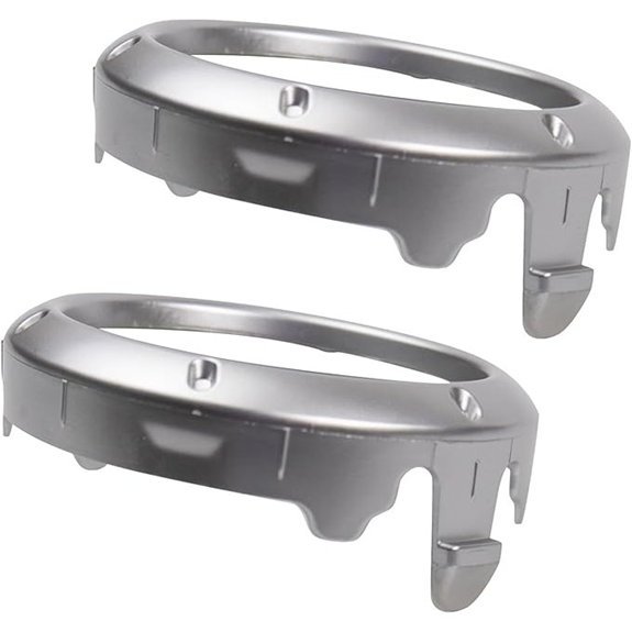 TRQ Front Fog Light Bezel Set for Toyota Highlander