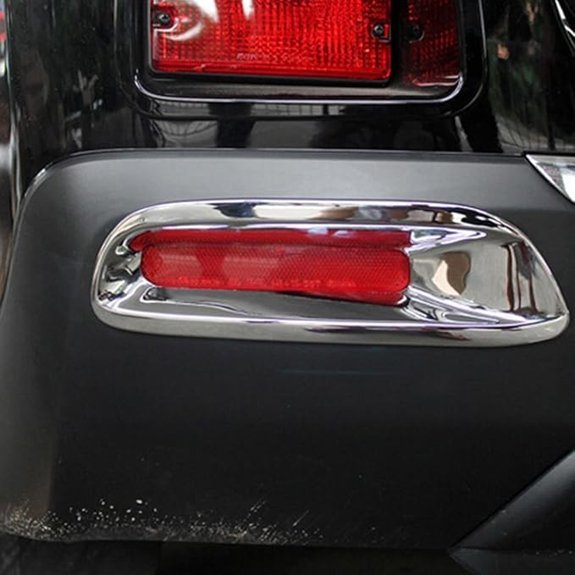Kadore Rear Fog Light Trim for Toyota Highlander
