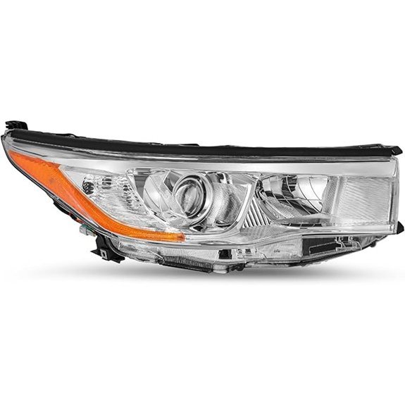 JSBOYAT Halogen Headlight Assembly for Toyota Highlander Passenger Side