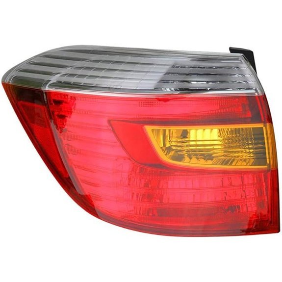HEADLIGHTSDEPOT Left Tail Light for Toyota Highlander Sport