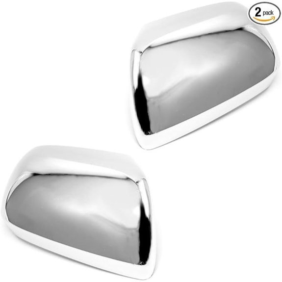 Sizver Chrome Door Mirror Covers for Toyota Highlander