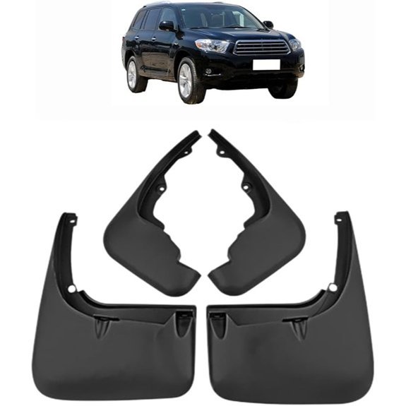 4Pcs Toyota Highlander Mud Flaps (2009-2011)