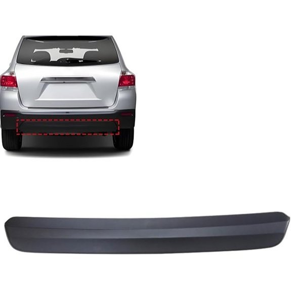 SecosAutoparts Rear Bumper Lower Cover for Toyota Highlander