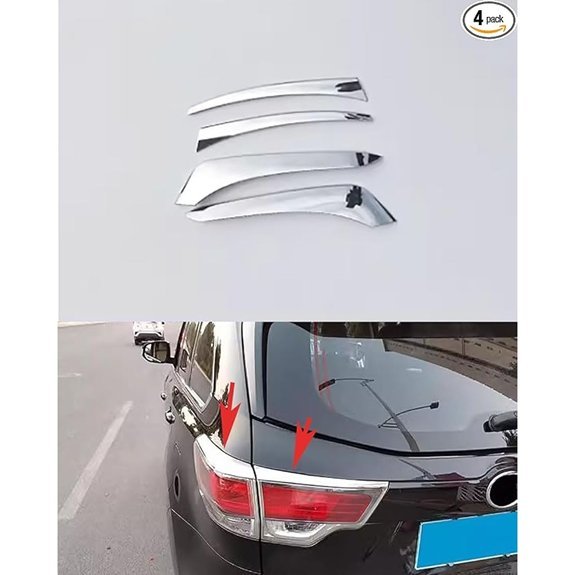 Toyota Highlander Rear Tail Light Cover Strip (4pcs)