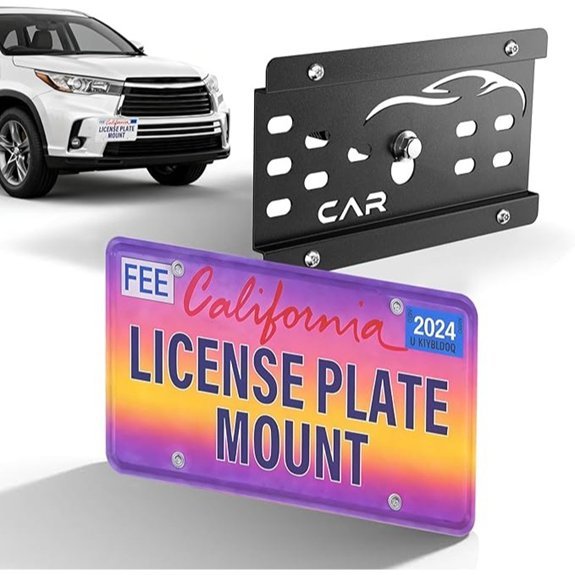 Toyota Highlander License Plate Tow Hook Frame