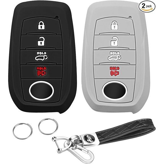 QBUC Silicone Toyota Key Fob Cover (2PCS)
