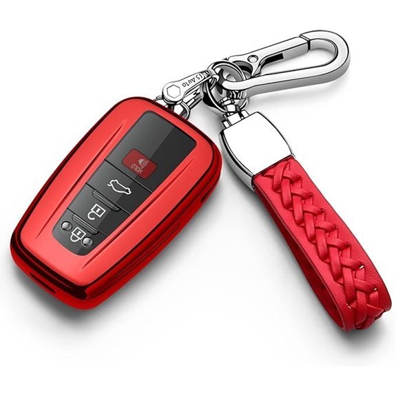 Autophone Key Fob Cover for Toyota Vehicles (Red)