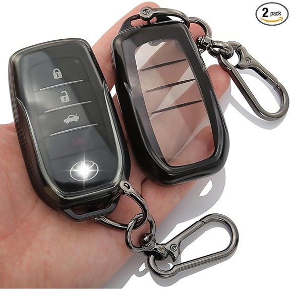 2-Pack Toyota Key Fob Cover with Keychain