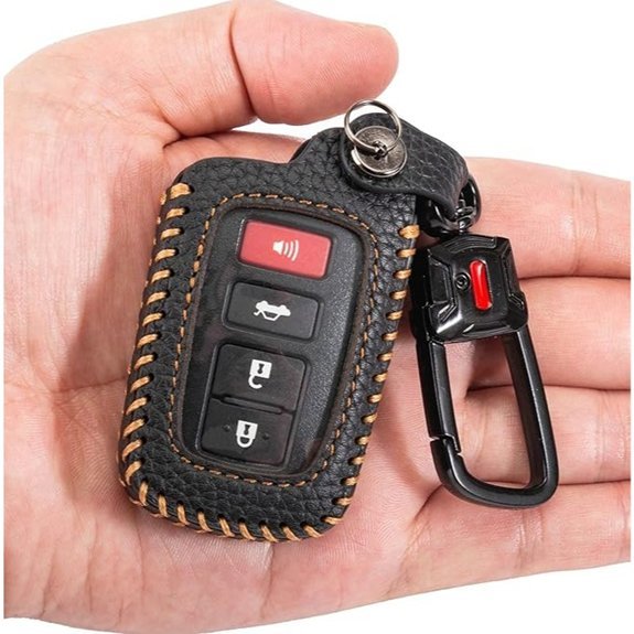 Toyota Leather Key Fob Cover Case Holder