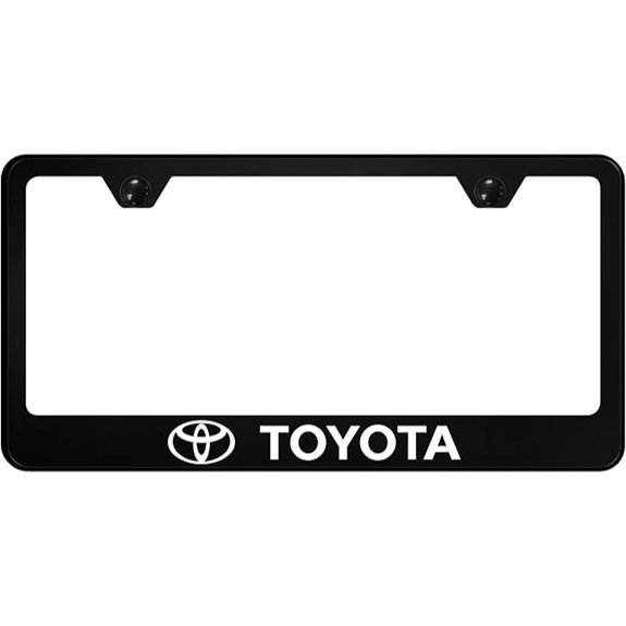 Automotive Gold Toyota License Plate Frame