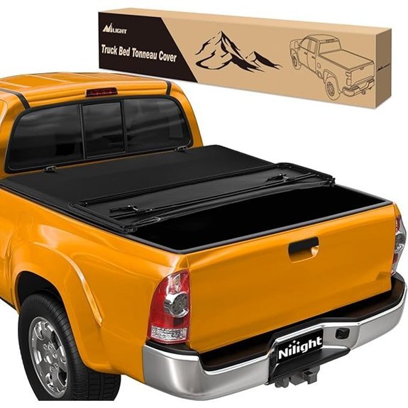 Nilight Soft Tri-fold Tonneau Cover for Toyota Tacoma