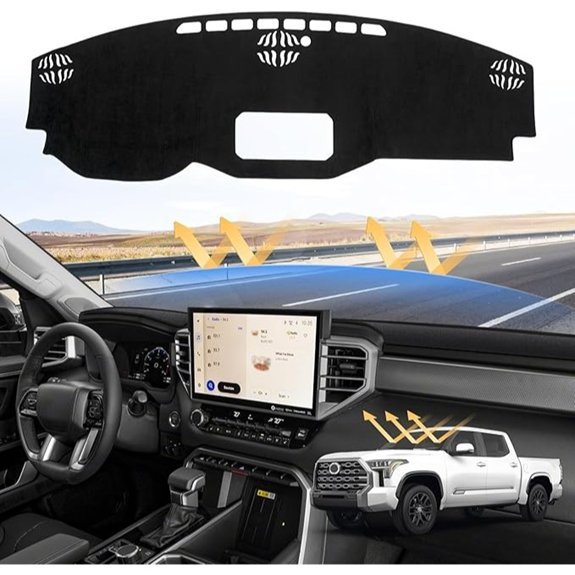 Sunsdrew Dashboard Cover for 2022-2026 Toyota Tundra