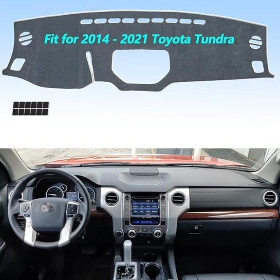 AUQDD Dashboard Cover Mat for Toyota Tundra