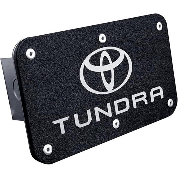 Au-TOMOTIVE GOLD Logo Trailer Hitch Plug for Toyota Tundra (Black)