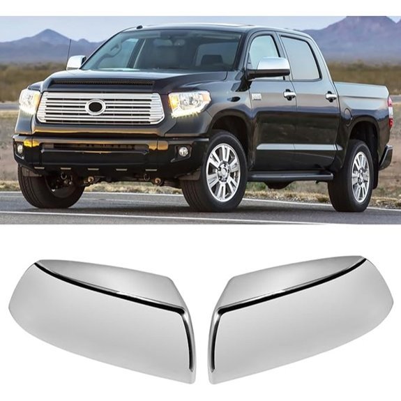 Moonlinks Chrome Mirror Cover Replacement for Toyota Tundra/Sequoia
