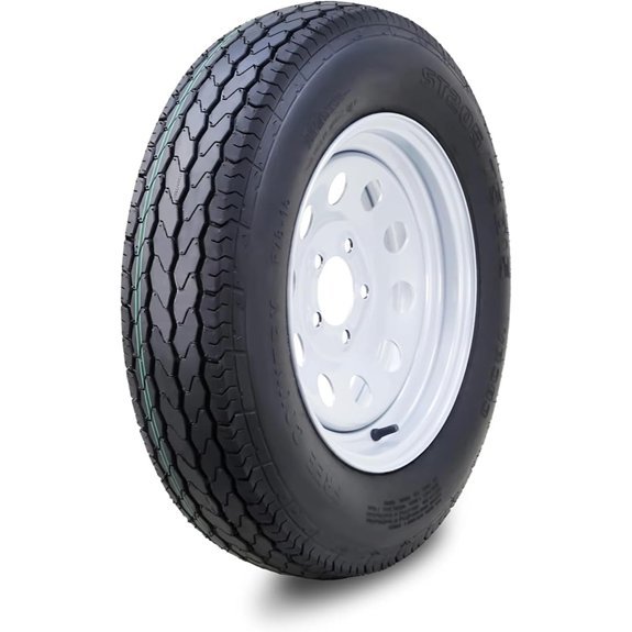 Free Country ST205/75D15 Trailer Tire Wheel Assembly