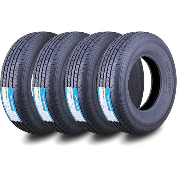 Free Country Grand Ride Set Trailer Tires ST225/75R15