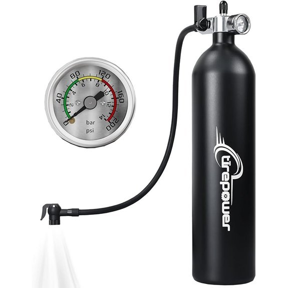 High-Pressure Tubeless Bike Tire Inflator Air Tank