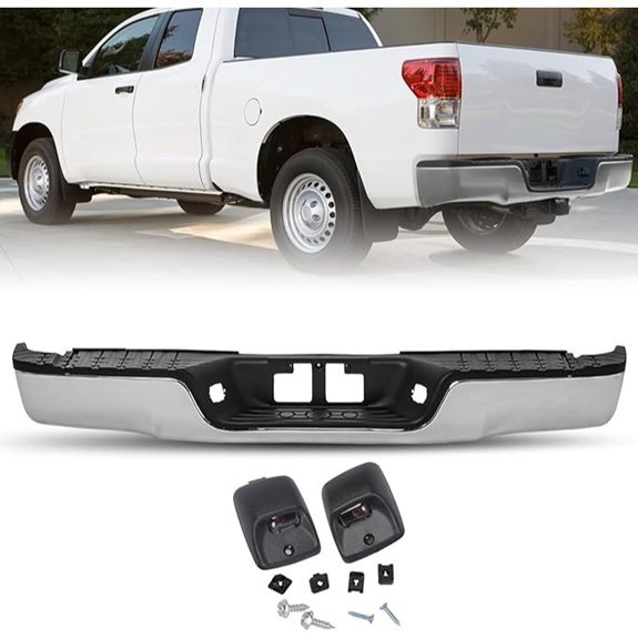 BRYGHT Chrome Rear Step Bumper for Toyota Tundra