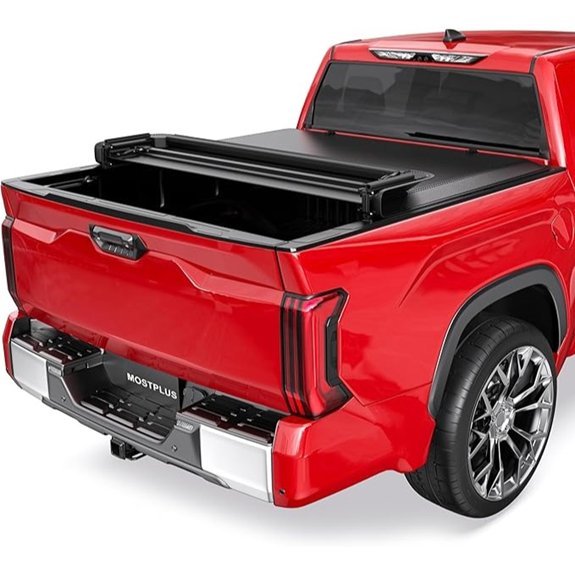 MOSTPLUS Quad Fold Truck Bed Tonneau Cover for Tundra
