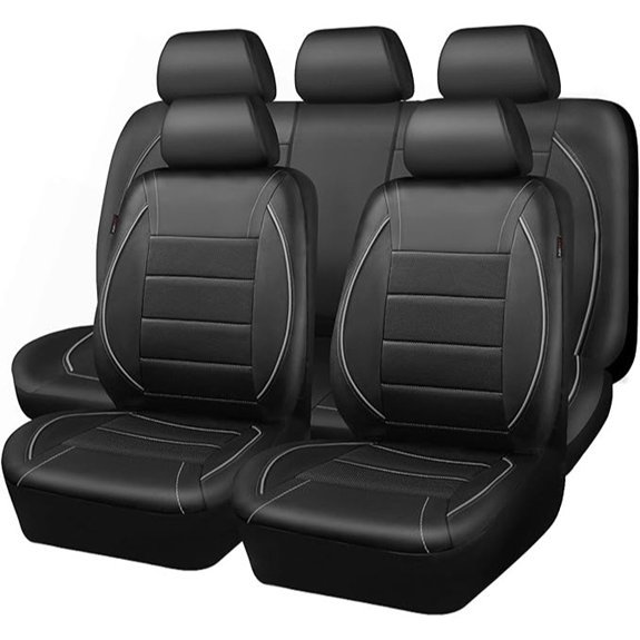 CAR PASS Universal Leather Car Seat Cover Set