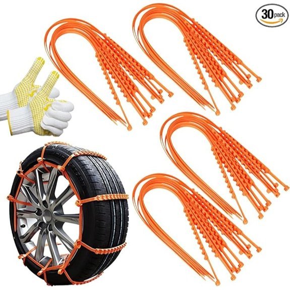 Universal Anti-Skid Snow Tire Chains for Vehicles