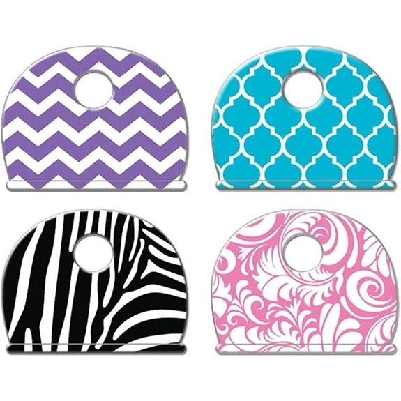 Lucky Line Vinyl Designer Pattern Key Identifier Caps 4 Pack (16304)