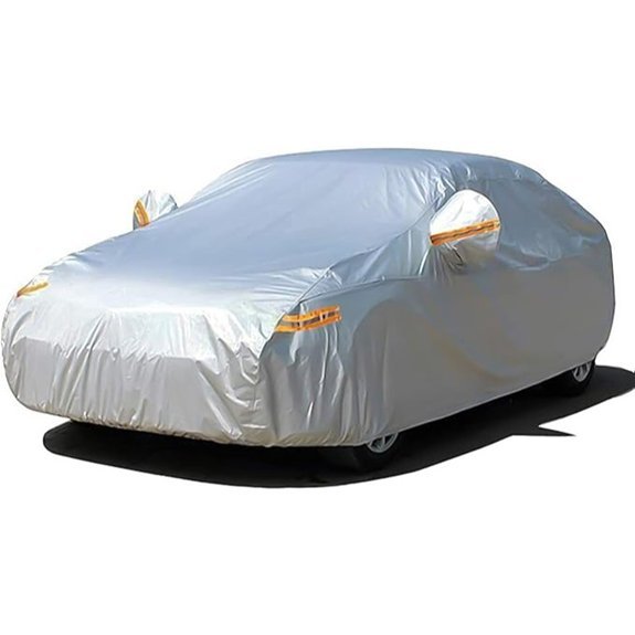 SEAZEN Waterproof Full Car Cover with Zipper