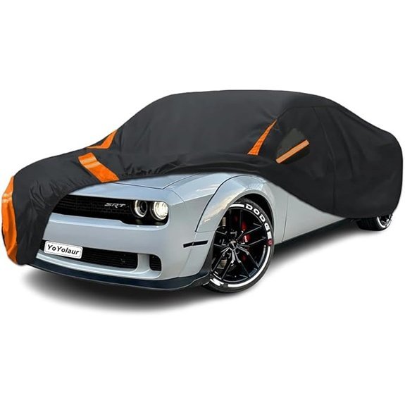 Dodge Challenger Waterproof Car Cover with Door Zipper
