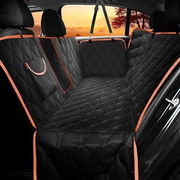 Shodu Waterproof Dog Car Seat Cover for Back Seat